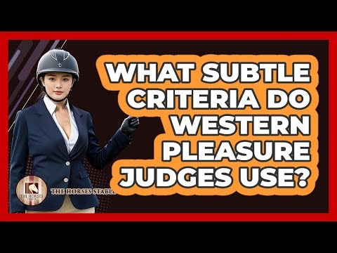 What Subtle Criteria Do Western Pleasure Judges Use? - The Horses Stable