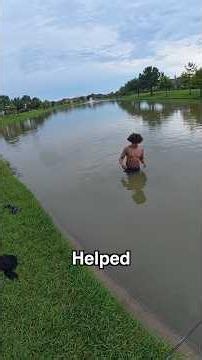 I Found Someone INSIDE A Pond😳