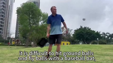 Baseball Racket for Fly Balls: Fungo Racket Baseball for Coaches and Parents to Help Players Practice Hitting Grounders and Pop Flies