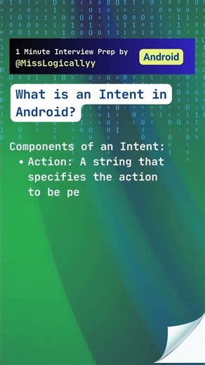 1 Minute prep - What is an Intent? #intents #coding #programming #android #kotlin #