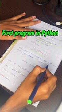 Python First Program🔥 | Episode-6 #python #coding