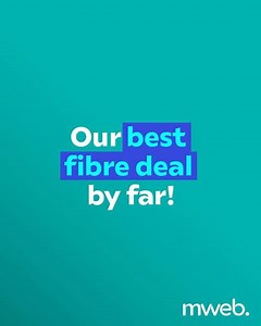 154 reactions · 23 shares | Get 10Mbps uncapped unthrottled Fibre from only R399pm. *T&Cs apply | MWEB | Facebook