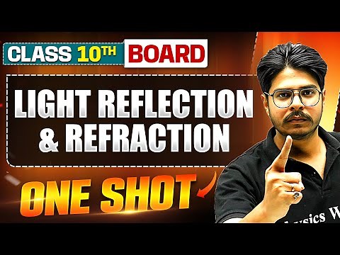 LIGHT – REFLECTION AND REFRACTION in 1 Shot: FULL CHAPTER (Theory+PYQs) | Class 10