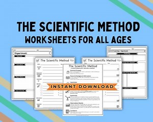 Scientific Method Guide Worksheets - Etsy