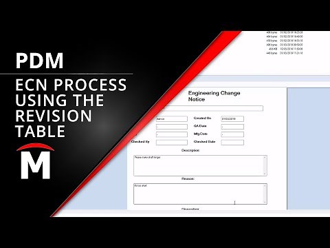 SOLIDWORKS PDM: Engineering Change Process using the revision table (ECN/ECR/ECO)