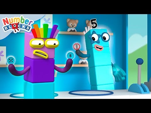 Counting Coins with Numberblock 5 | Counting for Kids | @Numberblocks