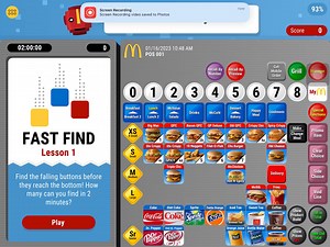Newbies (and those of you who just want to kill time) there’s a McDonald’s game called “POS Training” that helps you be faster when taking orders and familiarize yourself with where items are located in the system. Might be slightly different to yours but it’s the same idea. Link in comments
