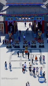 360K views · 2.1K reactions | A woman from Lanzhou, Gansu province performs using a combination of natural elements and traditional instruments. Dressed in colorful clothing, she plays the drums, showing the innovation using the foundation of Chinese tradition. | China Daily | Facebook