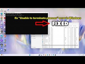 (FIXED) "Unable to terminate process" error in Windows