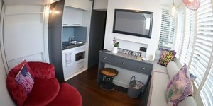 A tiny studio flat full of genius space-saving ideas