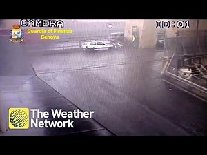 Italy: The moment Genoa bridge collapsed caught on camera
