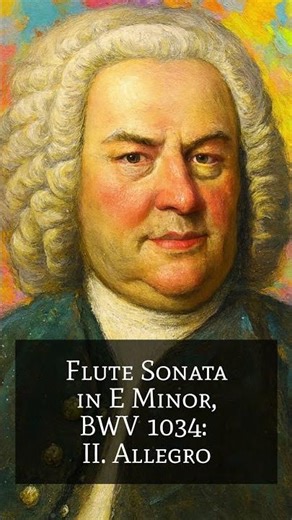 Bach’s Flute Sonata BWV 1034 🎶 | Electrifying Allegro! #ClassicalMusic #Shorts