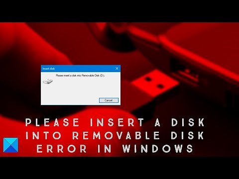 Please insert a disk into Removable Disk error in Windows