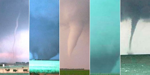 5 types of tornadoes