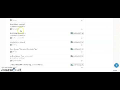 Schoology 101 - Linking Course Sections