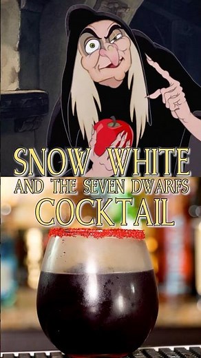 Check out this Absinthe Granny Smith Apple Cocktail inspired by Disney's Snow White!