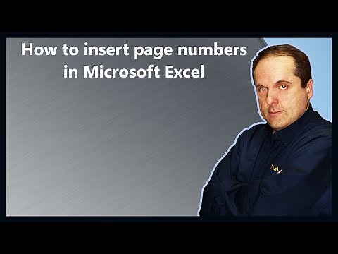 How to insert page numbers in Microsoft Excel