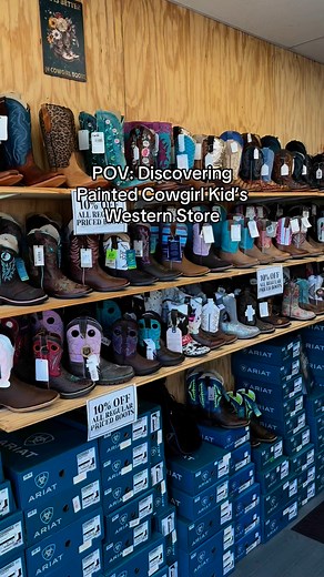 Y’all, saddle up and discover a hidden gem—Painted Cowgirl Kid’s Western Store, right here in Greenwich, Ohio! 🤠 Shop hundreds of styles in western boots, hats, apparel, and accessories for the little cowpokes from top brands like Wrangler, Cinch, Ariat, and more. We’ve got looks for the whole family, too, with matching outfits for Mom, Dad, and Me! Stop by and see us in-store, or mosey over to paintedcowgirlwesternstore.com to shop online! | Painted Cowgirl Western Store