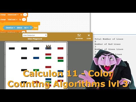 Calculon 11 VEXcode VR Color Counting Algorithms level 3