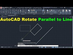 AutoCAD Rotate Parallel to Line