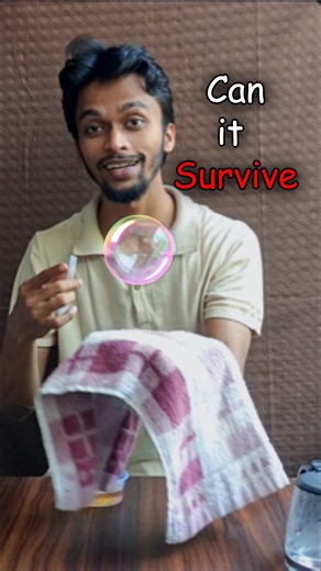 Unbreakable Soap bubble | science experiments #experiment #science #education #shorts #shortvideo