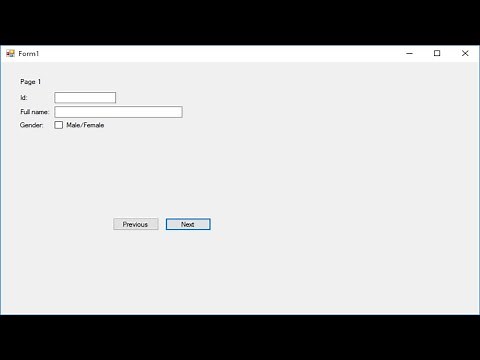 C# Tutorial - Multiple pages on the Form using Panel Control | FoxLearn