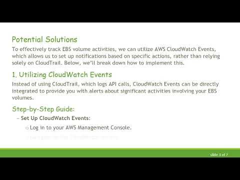 How to Identify EBS Volume Mounting and Copying Activities on AWS