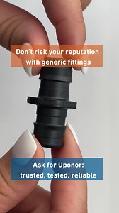 796 reactions · 45 shares | Trust Uponor for your next project. Don't risk your reputation with generic fittings. | Uponor North America | Facebook