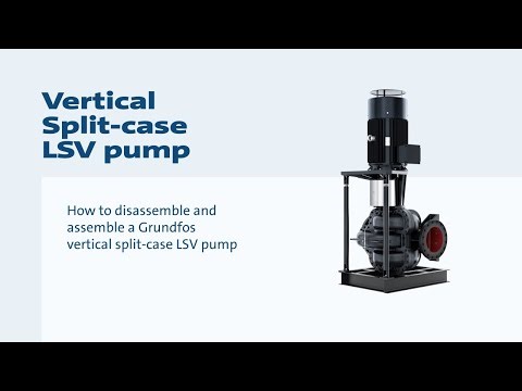 How to disassemble and assemble a Grundfos vertical split-case LSV pump