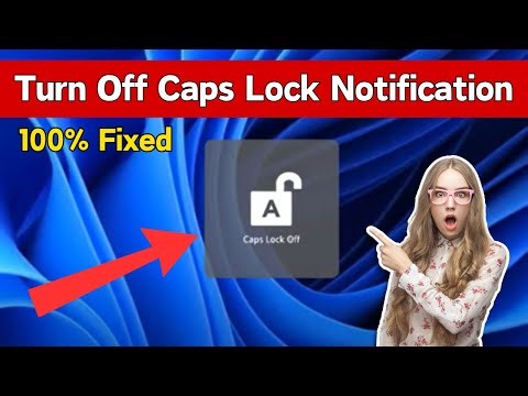 How To Turn Off Caps Lock Notification In HP Windows 11 | How To Get Rid Of This Popup Windows 11