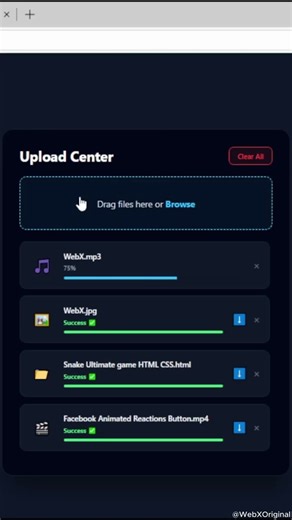 Building an Animated Multi-File Uploader is EASY! 💻#coding #webdevelopment #javascript #uidesign