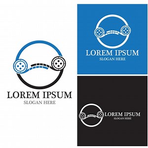 Download Film Strip Video logo vector template for free