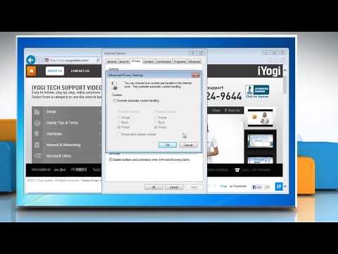 How to enable cookies in Internet Explorer® 10 Preview in Windows® 7