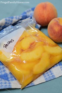 How to Freeze Peaches
