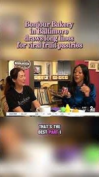 Bonjour Bakery in Baltimore draws long lines for viral fruit pastries #baltimorebakery #bakery