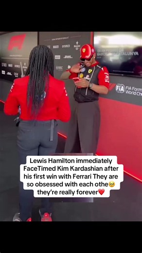 Lewis Hamilton FaceTimed Kim Kardashian After First Ferrari Win