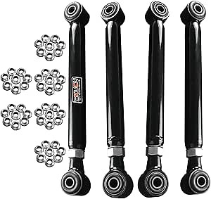 Adjustable Front Upper and Lower Control Arms for 1-6" Lift - Fits 1994-2001 Dodge Ram 1500 4WD, 1994-2009 Dodge Ram 2500 3500 4WD