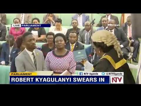 Kyadondo East MP, Robert Kyagulanyi (aka Bobi Wine), swears in and takes his place in Parliament