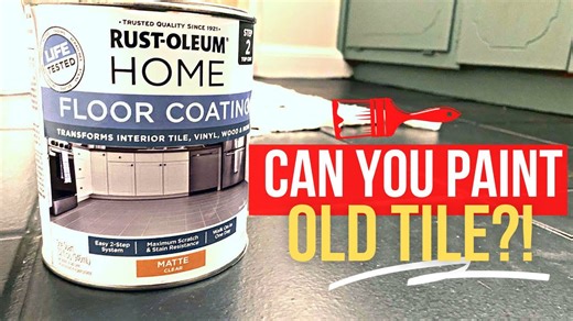 DIY: Painting Your Tile Floor with Rust-Oleum Coating