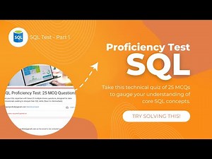 SQL Practice Quiz || Solve this 25 MCQ Questions || Basic to Intermediate Level Questions