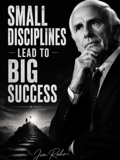 Jim Rohn: Small Disciplines Lead to Big Success #jimrohn #jimrohnmotivation #jimrohnquotes #motivation #mindsetmatters #growthmindset #mindset #wisdom