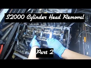 S2000 Cylinder Head Removal DIY POV Part 2