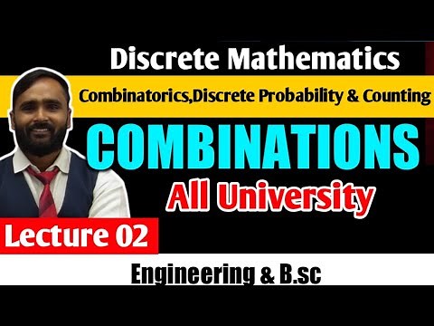 COMBINATORICS AND DISCRETE PROBABILITY|COUNTING | Combinations | LECTURE 02| DISCRETE MATHEMATICS