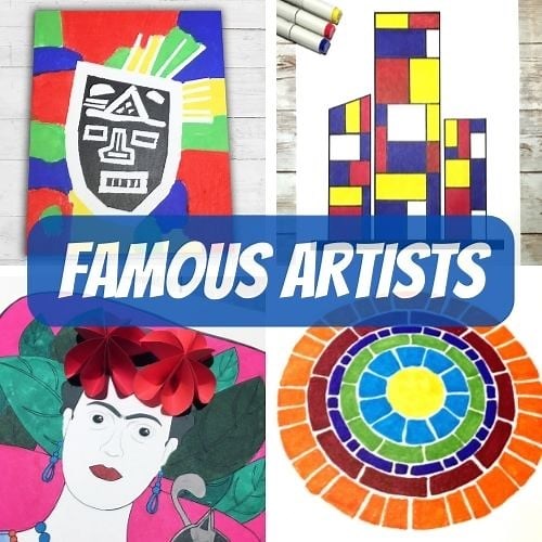 Famous Artist Projects for Kids (Free Printables)
