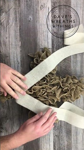 Dollar Tree Cross Burlap Ruffle Wreath - Shorts - Wreath DIY - #easterwreath
