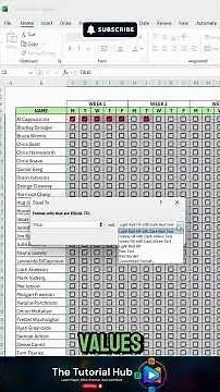 How to Create an Attendance Tracker in Excel 📂