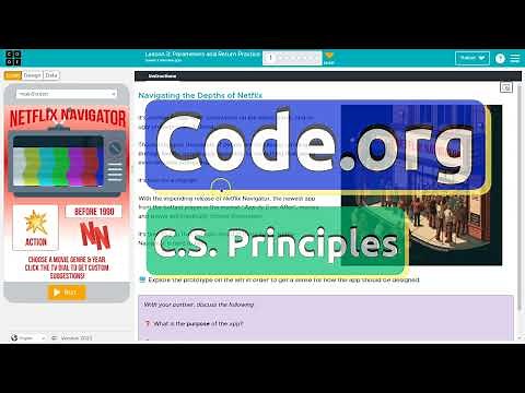 Code.org Lesson 3.1B Parameters and Return Practice | Tutorial with Answers | Unit 7 C.S. Principles