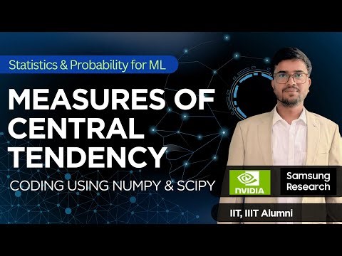 10.19 Mean, Median & Mode in Python | Statistics in Hindi