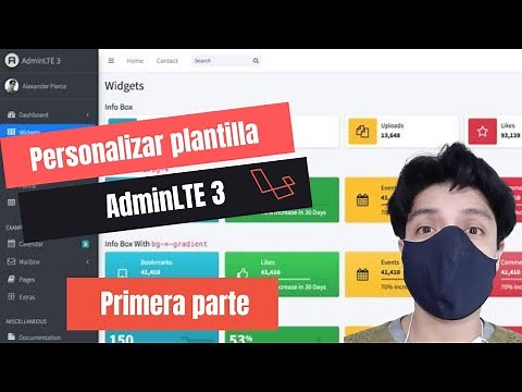 02 - Cómo personalizar la plantilla AdminLTE 3 integrada en Laravel 7. Parte 01