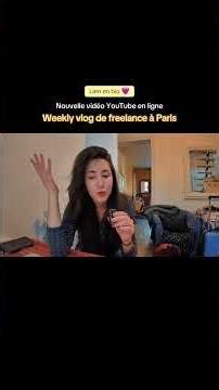 New video online 🩷 a freelance community manager (slightly stressed) in Paris